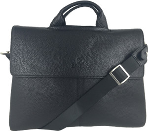 Men's Genuine Leather Shoulder Business Messenger Bag Briefcase Black Men's Genuine Leather Shoulder Business Messenger Bag Briefcase Black