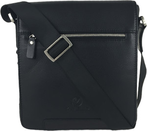 Zavelio Men's Genuine Leather Small Crossbody Shoulder Messenger Bag - Black | ZAVELIO 1 Zavelio Men's Genuine Leather Small Crossbody Shoulder Messenger Bag - Black | ZAVELIO 1