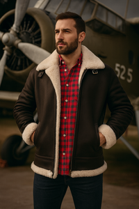 Men's Designer B-3 Shearling Jacket