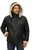 Men's Genuine Shearling Sheepskin Aviator Bomber Hooded Winter Jacket