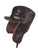 Shearling Sheepskin Visor Elmer Fudd Winter Fur Hat - Brown Shearling Sheepskin Visor Elmer Fudd Winter Fur Hat - Brown