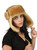 Unisex Trapper Trooper Leather Aviator Genuine Shearling Sheepskin Hat - Tan Unisex Trapper Trooper Leather Aviator Genuine Shearling Sheepskin Hat - Tan