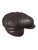 Men's Leather Shearling Sheepskin 8 Panel Ivy Driving Cap  Brown