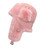 Women's Leather Aviator Sheepskin  Hat - Pink