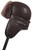 Shearling Sheepskin Biker Trapper Winter Fur Hat - Brown Shearling Sheepskin Biker Trapper Winter Fur Hat - Brown