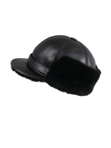 帽子 CCU MARINE HAT SHEEP SKIN BLACK CCU