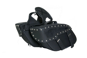 DS313S Two Strap Saddle Bag w/ Studs