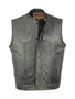 DS191V Concealed Snaps, Premium Naked Cowhide, Hidden Zipper, w/o Collar - Gray