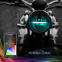 5.75" RGB LED Harley Headlight XKchrome Bluetooth App Controlled Kit w/ Color Changing DRL Feature