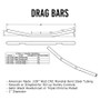 TC Bros. 1" Drag Bar Handlebars - Black