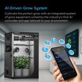 AI Grow Tent System PRO 5x5, Upgraded Lighting and Air Filtration, 6-Plant Kit