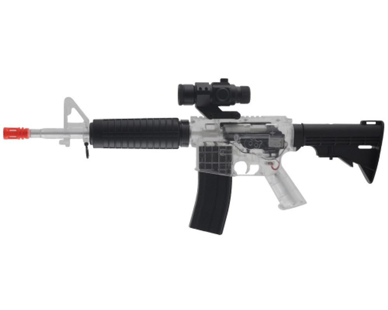 Kit Rifle Aire Comprimido Pistola Airsoft Transparente Elite De Uso  Deportivo Crosman AREKTC