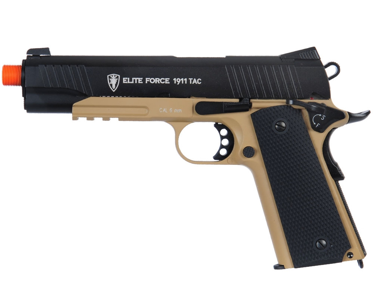 Elite Force Blowback CO2 Airsoft Pistol - 1911 Tactical Legacy - Black/Dark  Earth (2280188)