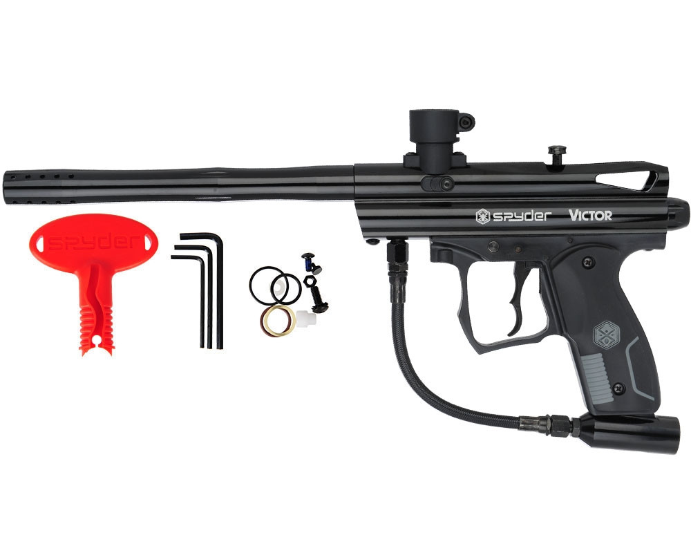 Kingman Spyder SemiAuto Victor Paintball Gun Gloss Black