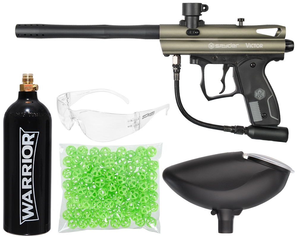 Kingman Spyder Victor Atomic Pickle Indoor Paintball Gun Kit
