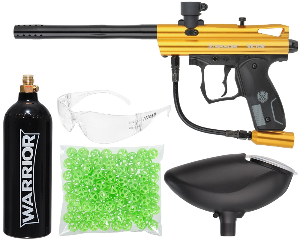 Kingman Spyder Victor Atomic Pickle Indoor Paintball Gun Kit