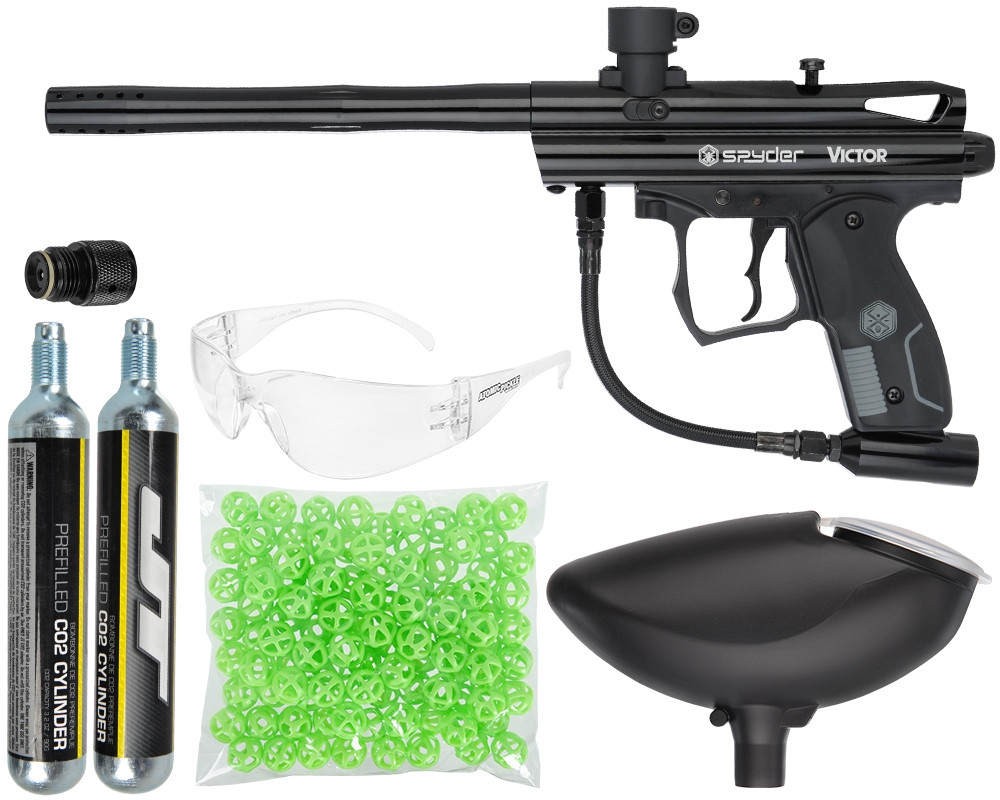 Kingman Spyder Victor Atomic Pickle Ready To Play Paintball Gun Kit