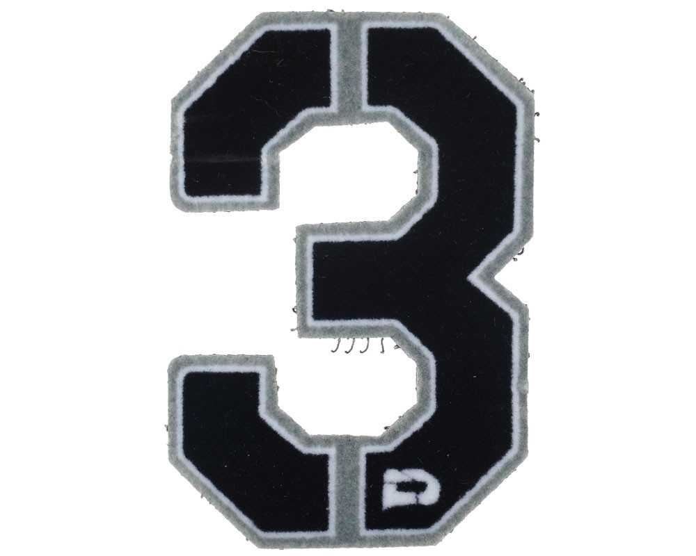 Push Division Velcro Patch Number 3 Grey