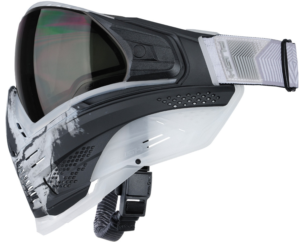 Push Unite XL Paintball Mask Infamous Ghost Skull w/ Smoke Lens