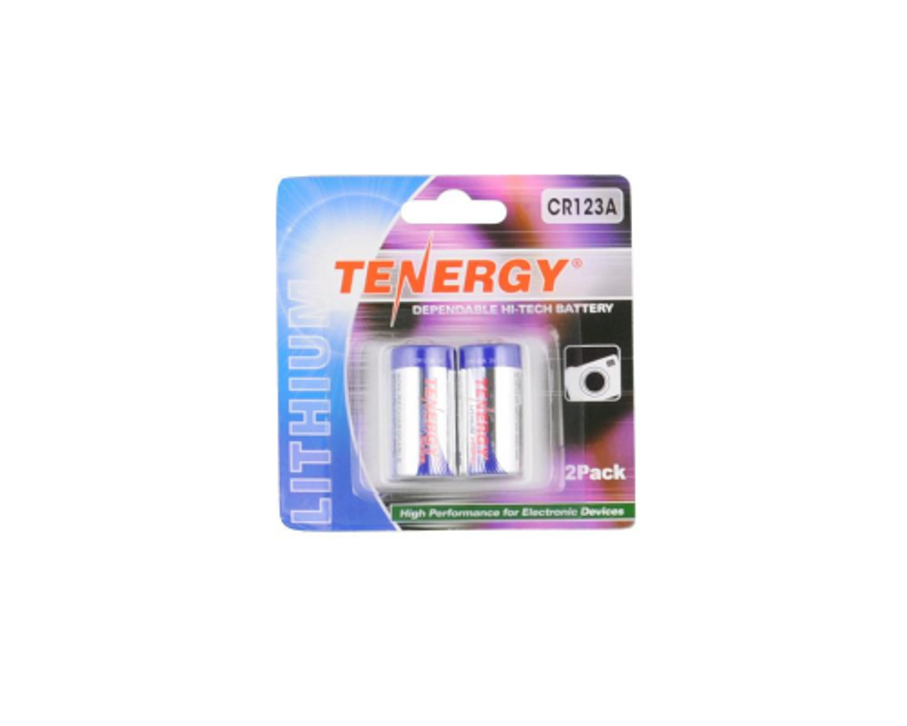 Tenergy Lithium CR123A 3V Propel Primary Battery (w/PTC) - 2 Pack –