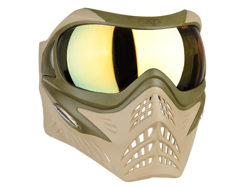 Masque Paintball V-Force Grill - Zèbre Avec Verres HDR - Thermique Anti-Buée