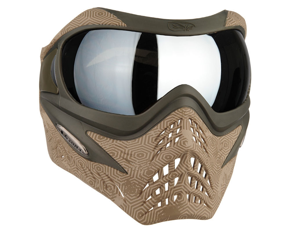 V-Force Grill Mask - SE Hextreme Sand w/ Mirror Silver Lens