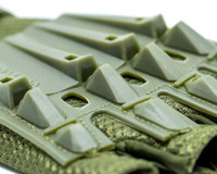 Valken Alpha Half Finger Plastic Back Paintball Gloves - Black