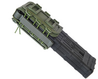 Warrior Molle Pull Down Magazine Pouch - Dye DAM/Planet MG100 Magazines - Olive Drab