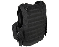Warrior Molle Tactical Vest w/ Attachments - Black