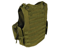 Warrior Molle Tactical Vest w/ Attachments - Olive Drab