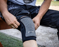 Hydra Black Knee Pads - Black/Grey