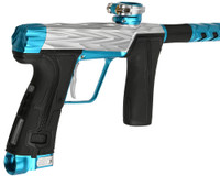 HK Army Shredder CS3 Pro Paintball Gun by Planet Eclipse - Silver/Teal