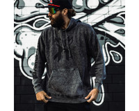 HK Army Pullover Hooded Sweatshirt - Split - Acid Wash