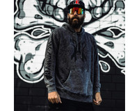 HK Army Pullover Hooded Sweatshirt - Split - Acid Wash