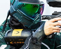 Carbon CRBN Paintball Mask - Zero GRX w/ Free Storm Fan (Less Coverage) - ELMT Teal