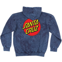 Santa Cruz Classic Dot Pullover Hooded L/S - Mineral Navy - Men's Sweatshirt