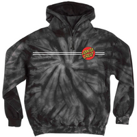 Santa Cruz Classic Dot Pullover Hooded L/S - Spider Black - Men's Sweatshirt