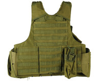 Defcon Gear Airsoft Vest - 900 Denier Complete CFR Carrier - OD