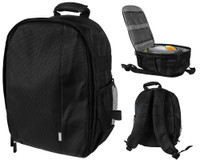 Warrior Light Weight Backpack w/ Compartments - Black/Grey