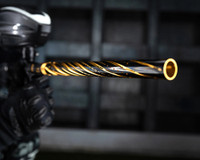 HK Army 15" Threaded LAZR Elite Barrel Autococker Kit w/ Black Insert - Orbit - Dust Gold/Black