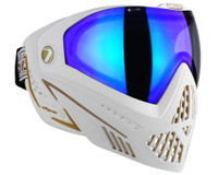 Dye i5 2.0 Mask - White/Gold w/ Dyetanium Blue Ice Lens