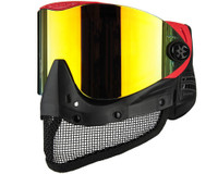 Empire Airsoft E-Mesh Mask - Red w/Fire Mirror Lens