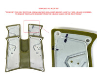 Field One/Bob Long Force Rubber Grip Panels - Fire/Black