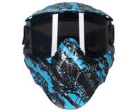 HK Army HSTL Thermal Paintball Mask - Fracture Black/Turquoise