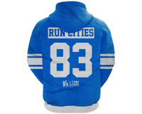 HK Army Run Cities Pull Over Hooded Sweatshirt - Blue