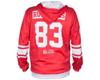 HK Army Run Cities Pull Over Hooded Sweatshirt - Red