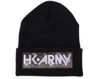 HK Army Beanie - Hostilewear w/ HK Logo - Tan