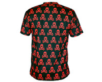 HK Army T-Shirt - Dri Fit - All Over Black/Red