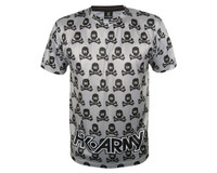 HK Army All Over Dri Fit T-Shirt - Grey with Black Skulls