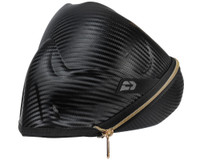 Push Unite Mask w/ Revo Lens & Carbon Fiber Case - Black/Gold - Chrome Blue Lens